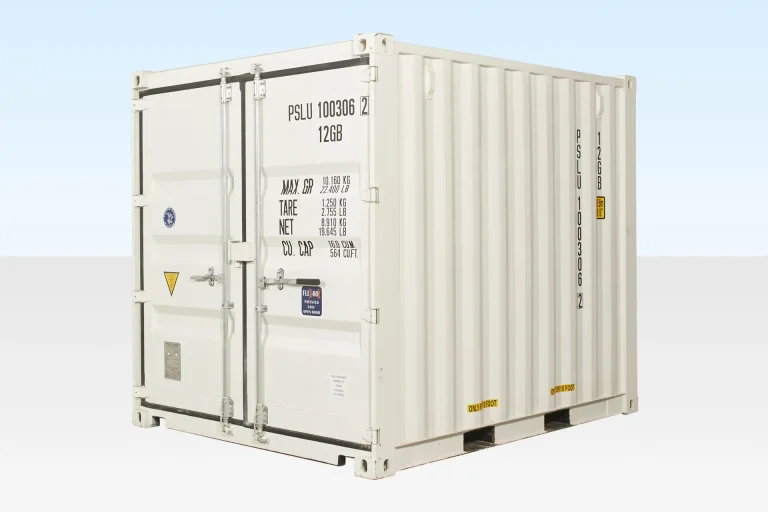 10ft x 8ft Shipping Container (One Trip) White for Sale