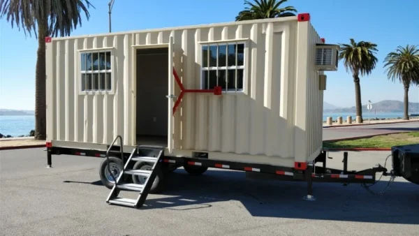 20ft Mobile Office Container with Trailer for Sale